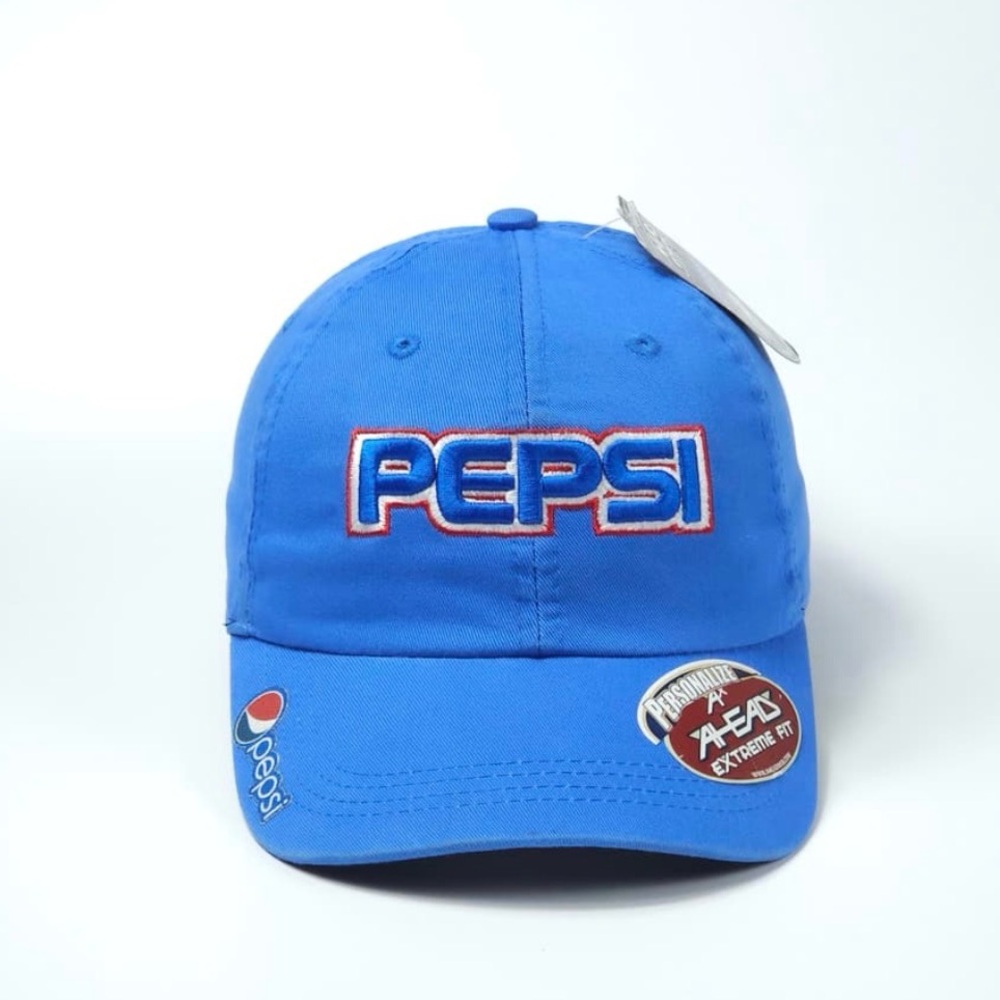 Pepsi Blue Cap with Red-Outlined Logo